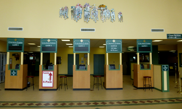 entrance to Colonial Downs grandstand