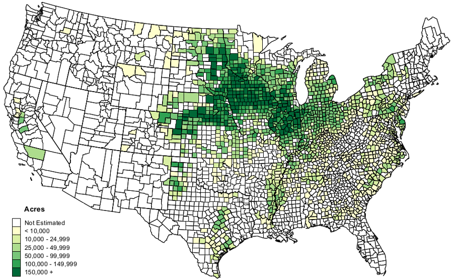 Virginia imports corn grown in the Midwest to feed chickens and turkeys