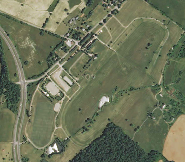 the Great Meadow racetrack near I-66 in northern Fauquier County hosts the Gold Cup steeplechase races