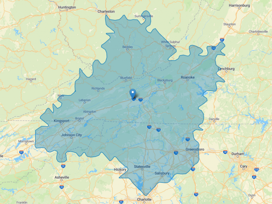 Appalachian Biomass Processing in Wythe County planned to source hemp from farms within a 2.5 hour drive