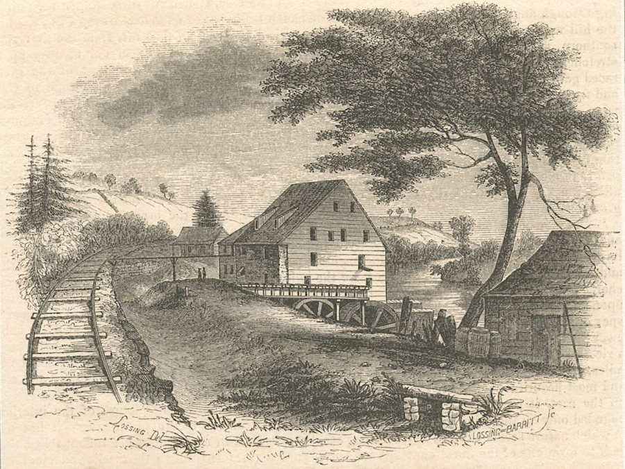 Thomas Jefferson built his large mill on the Rivanna River in 1807, before the railroad arrived