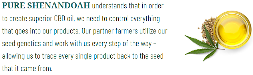 Pure Shenandoah marketed its 