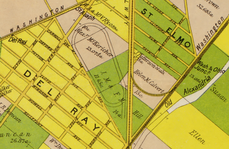 St. Asaph racetrack in the Del Ray neighborhood of Alexandria