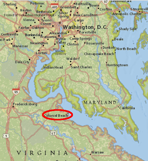 Colonial Beach was far from an urban area, but customers from as far away as Richmond could drive US 301 to access the Las Vegas of the Potomac