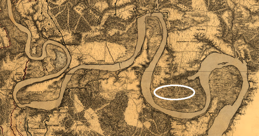 Curles Neck is one of several major bends in the James River