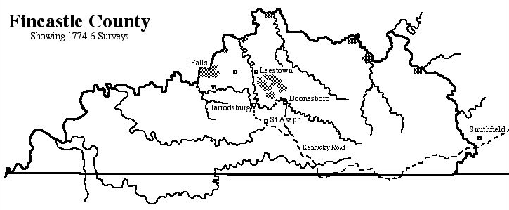 Kentucky was part of Fincastle County between 1772-1777
