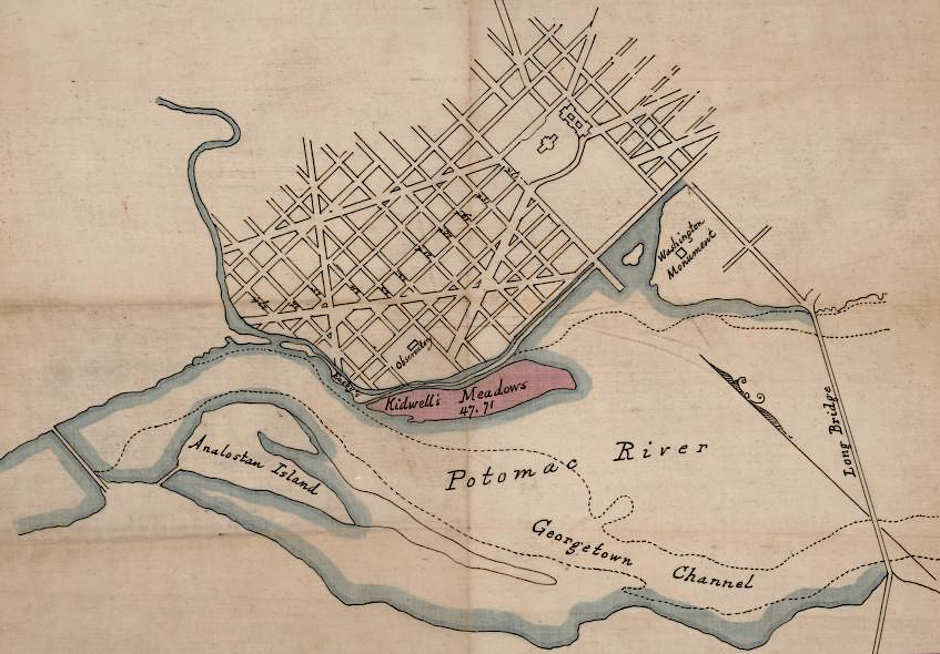 Kidwell Meadows/Potomac Flats was created by sediment washing down the Potomac River