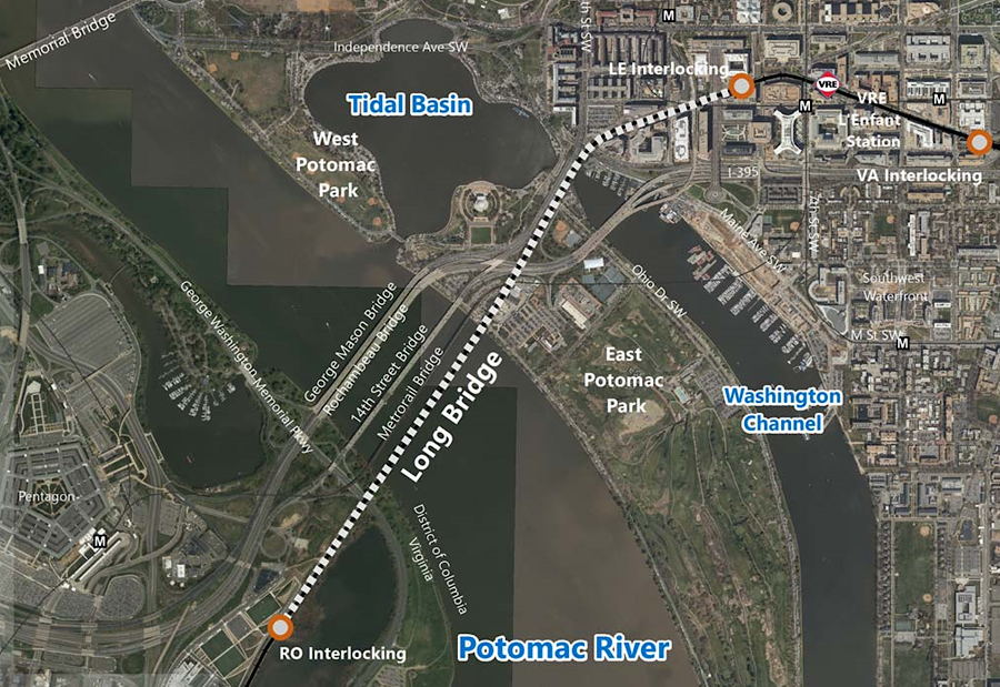Virginia decided to purchase CSXT right-of-way so it could build two new tracks from L'Enfant in the District of Columbia to Alexandria