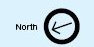 north arrow on Assateague map