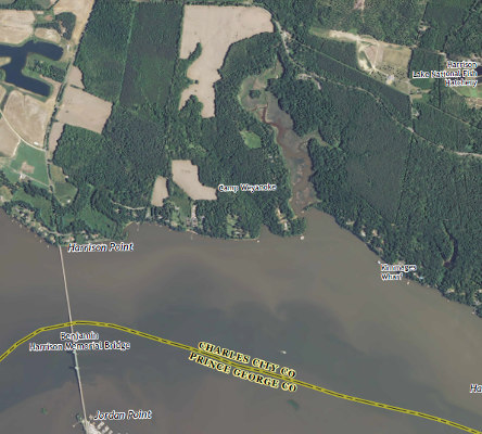 by 2013, natural tidal flow in Kimages Creek was restored (and Camp Wyanoke was VCU's Rice River Center)