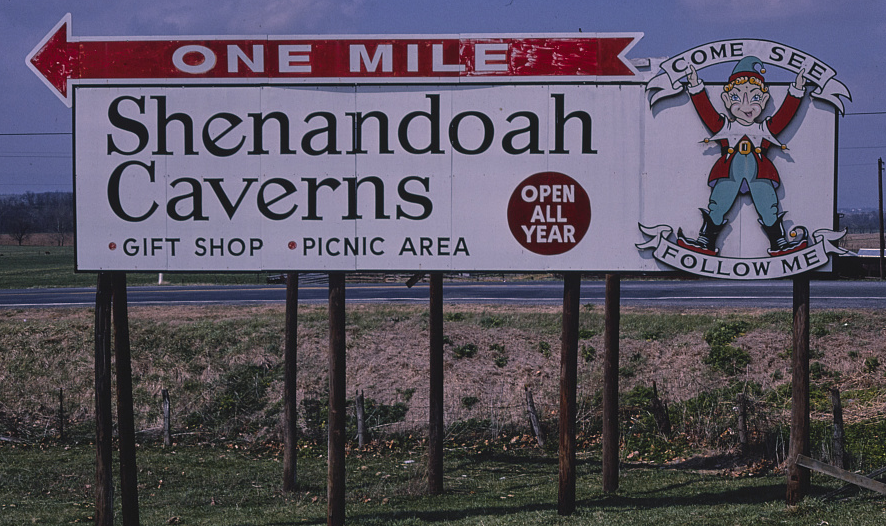 billboards guided tourists to caves from Route 11