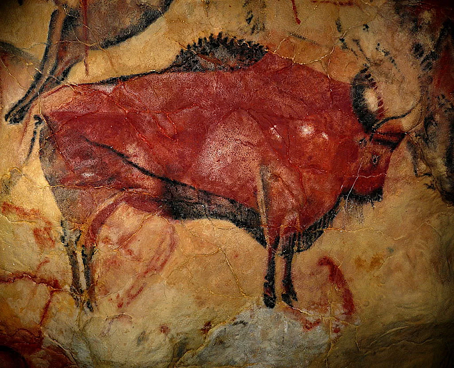 the oldest bits of intentionally-stored data are cave paintings