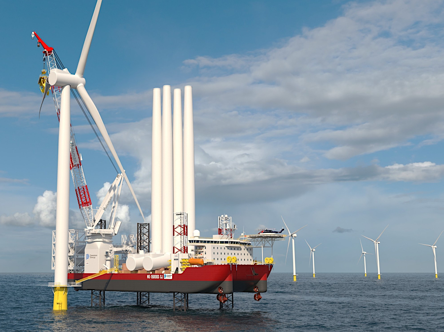 illustration of how Charybdis will install 200 turbines