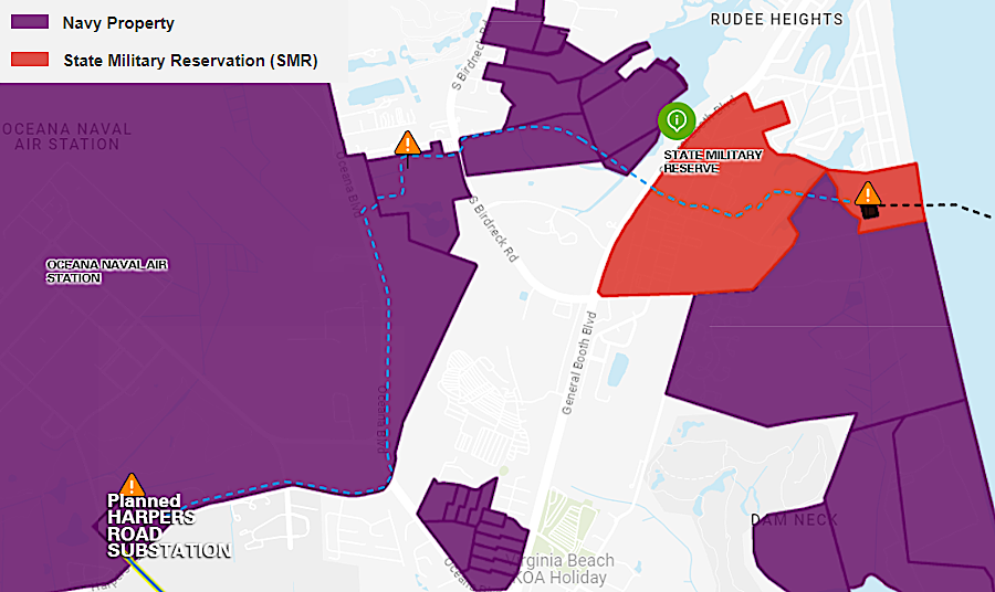 much of the onshore transmission route was designed to cross public land