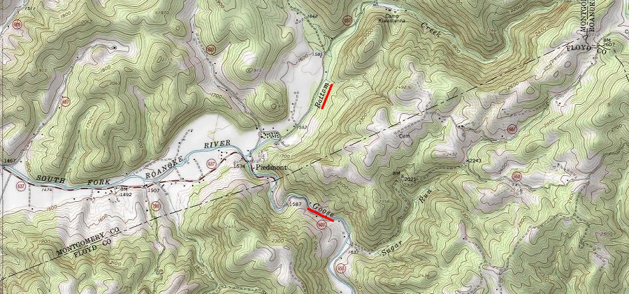 VEPCO dropped its plans for a pumped storage project involving Goose Creek and Bottom Creek 15 miles southwest of Roanoke, and built in Bath County instead