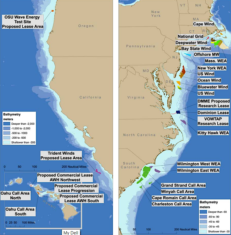 areas for potential renewable energy development as of August 2016
