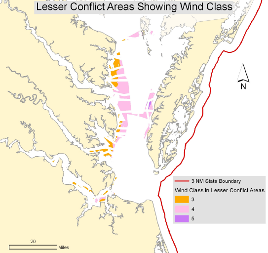 why we won't see large wind-powered facilities in the Chesapeake Bay