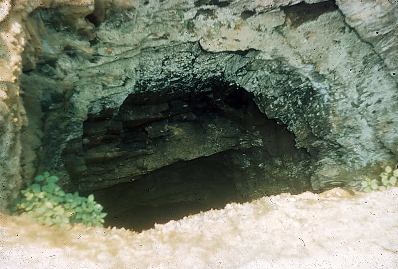 vent from Cabin Branch Pyrite Mine, before site was reclaimed