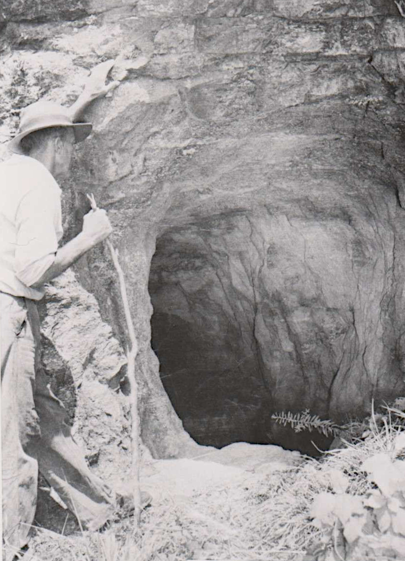 the original cave where John Chiswell discovered lead was later widened