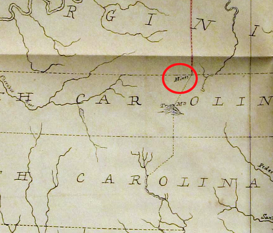 Chiswell's Mines were use to mark the limit of lands ceded by the Cherokee in the 1768 Treaty of Hard Labor