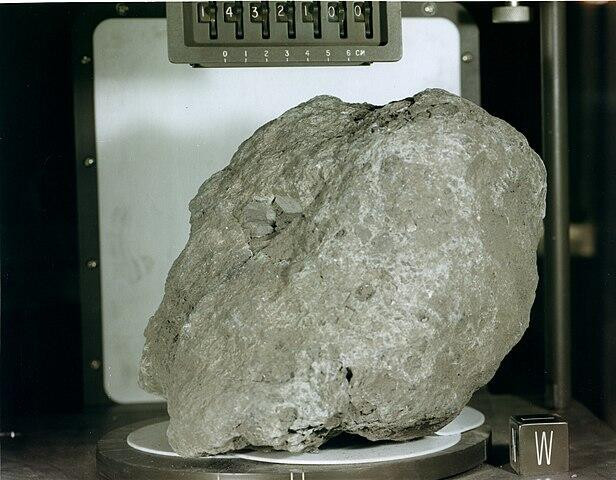 rock blasted off the Earth 4 billion years ago was deposited as a meteorite on the Moon, and later collected by Apollo astronauts