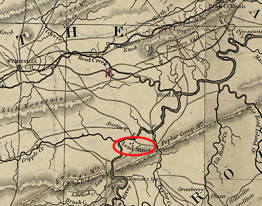 the lead mines supplied bullets for the Civil War, as well as musket balls during the Revolutionary War