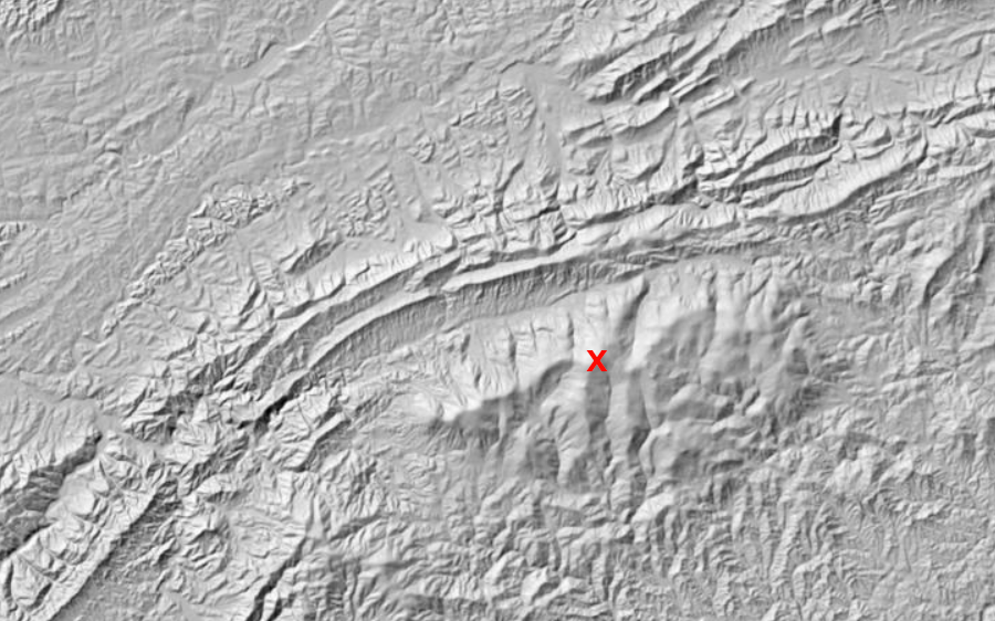 Mount Rogers is a feature within the Blue Ridge