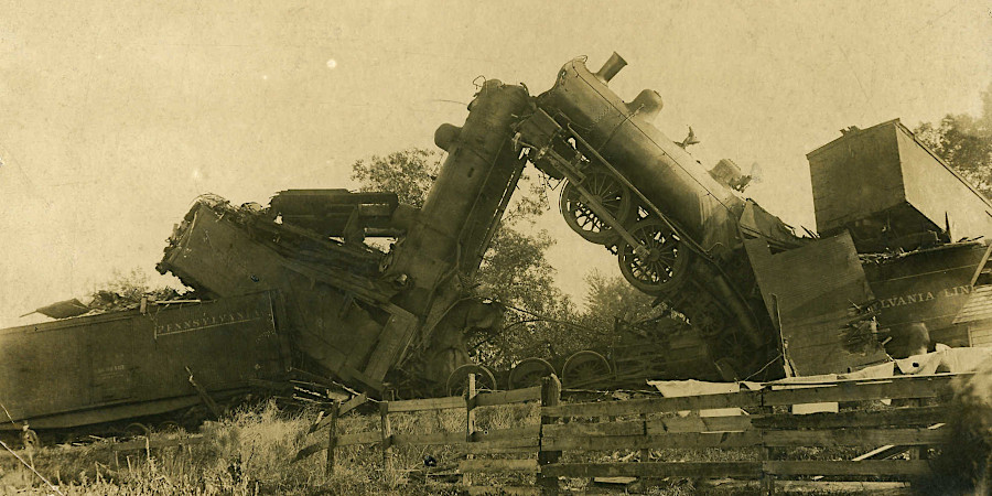 the collision of Laurentia-Gondwanaland thrust up mountains, similar to how vehicles are lifted up after a head-on collision