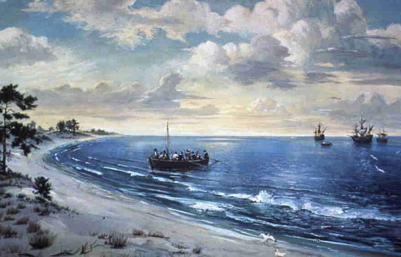 Cape Henry landing, 1607