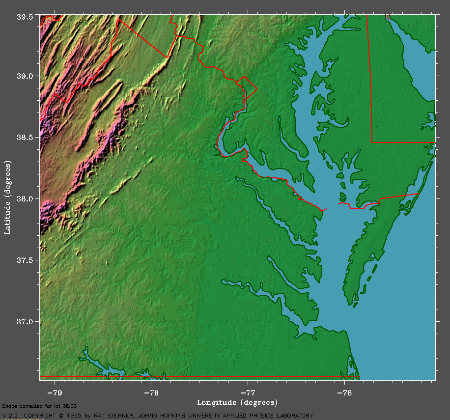 (Hint: look for the District of Columbia boundaries, across the Potomac River, as a guide.)
