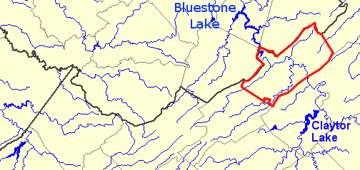 Giles County is outlined in red