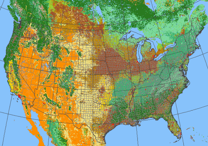 continental map scale