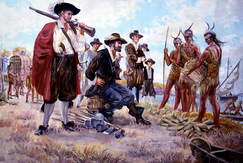 the Native Americans and the English faced the same choice: trade or fight?