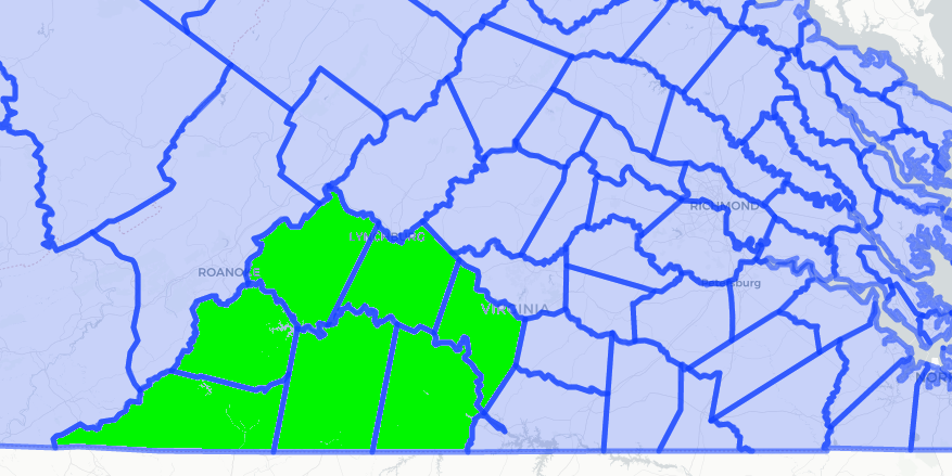 in 1789, only Patrick Henry stood for election to be chosen as an elector in District 10