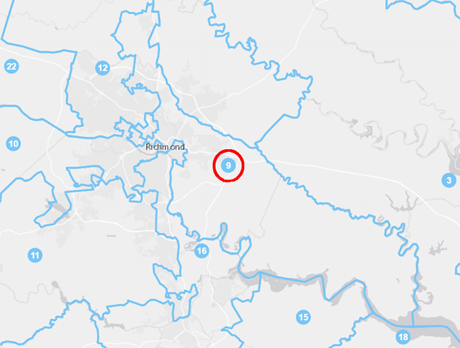 the special election for the 9th District in the State Senate in March 2023 used the boundaries established in the 2011 redistricting