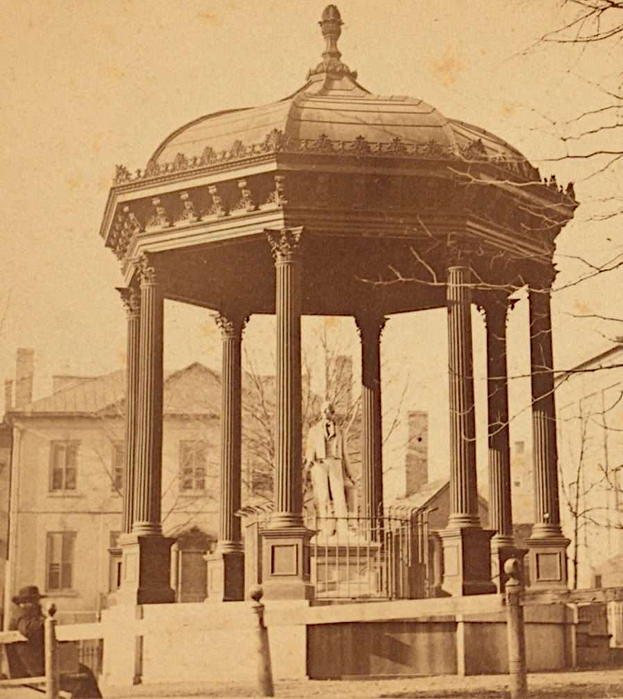 the Henry Clay statue, surrounded by a gazebo, lasted for over 70 years in Capitol Square