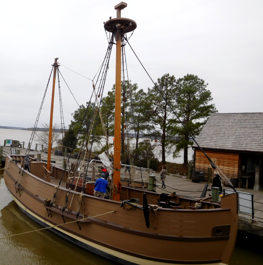 a copy of the Discovery, the second prison in Virginia, was created by the state of Virginia for the 350th anniversary of Jamestown in 1957