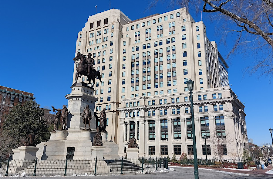 offices of the 140 members of the General Assembly are now on the the corner of Ninth and Broad