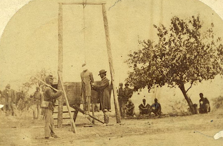 military tribunals sentenced deserters to hang during the Civil War