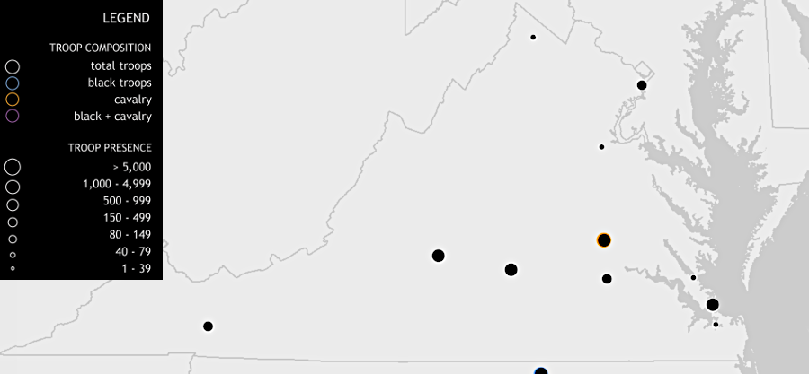 US Army posts in November 1867