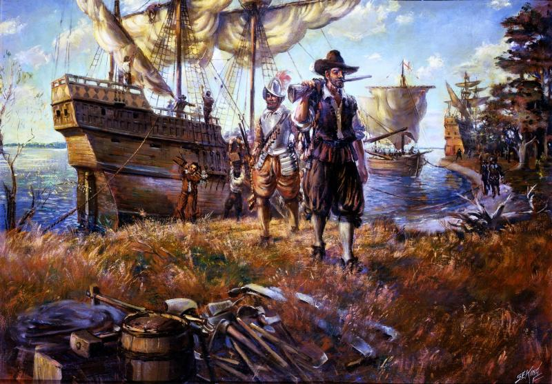 the first two prisons in Virginia were the ships Susan Constant and Discovery