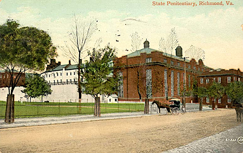 the State Penitentiary on Gambles Hill in Richmond