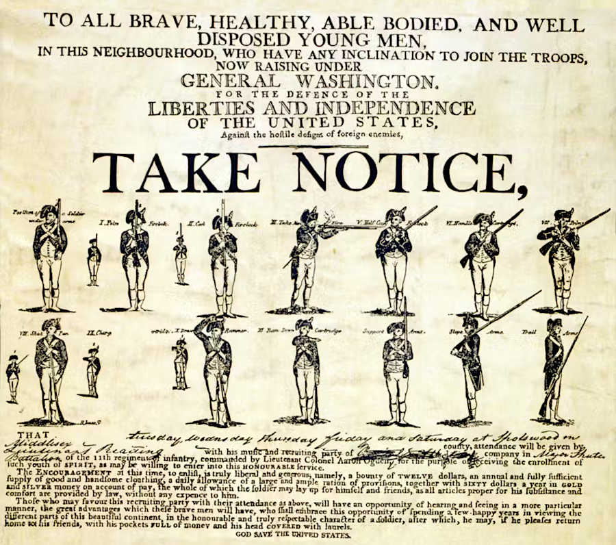 starting in 1777, George Washington required the Continental Army to be inoculated
