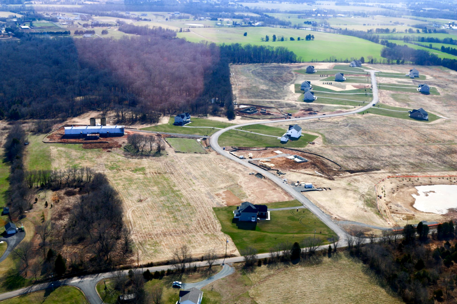 large farms in the Rural Area were carved up into 10-acre lots for houses
