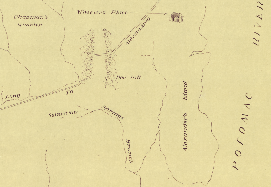 Alexander Island was located east of the modern Pentagon