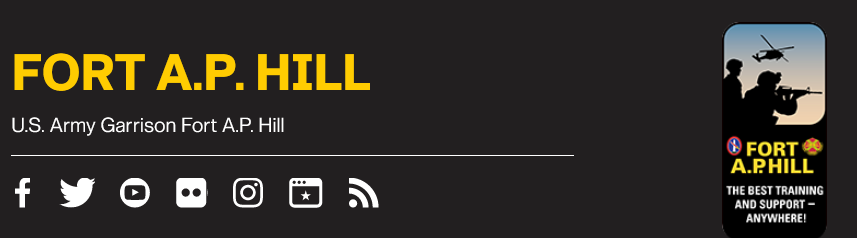 banner of Fort A.P. Hill/Fort Walker website changed with the name of the facility (August 19, 2023, June 13, 2025, June 19, 2025)