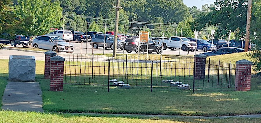 remains of what are thought be three enslaved women and three children were reburied near the child care center