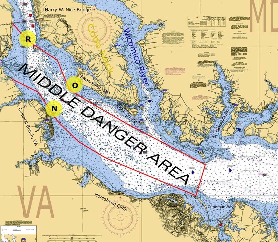 during most weapons tests, the Potomac River Test Range may be closed to boaters from the Route 301 bridge down to Currioman Bay