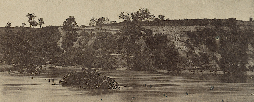 Confederate cannon at Drewry's Bluff blocked the Union Navy from reaching Richmond until April 1865