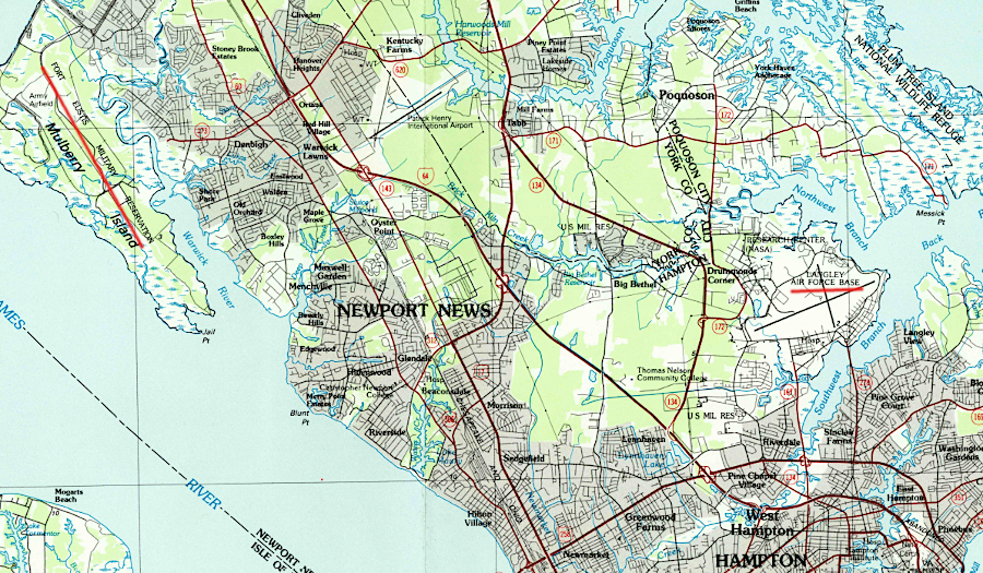 Fort Eustis and Langley Air Force Base were established as independent military bases